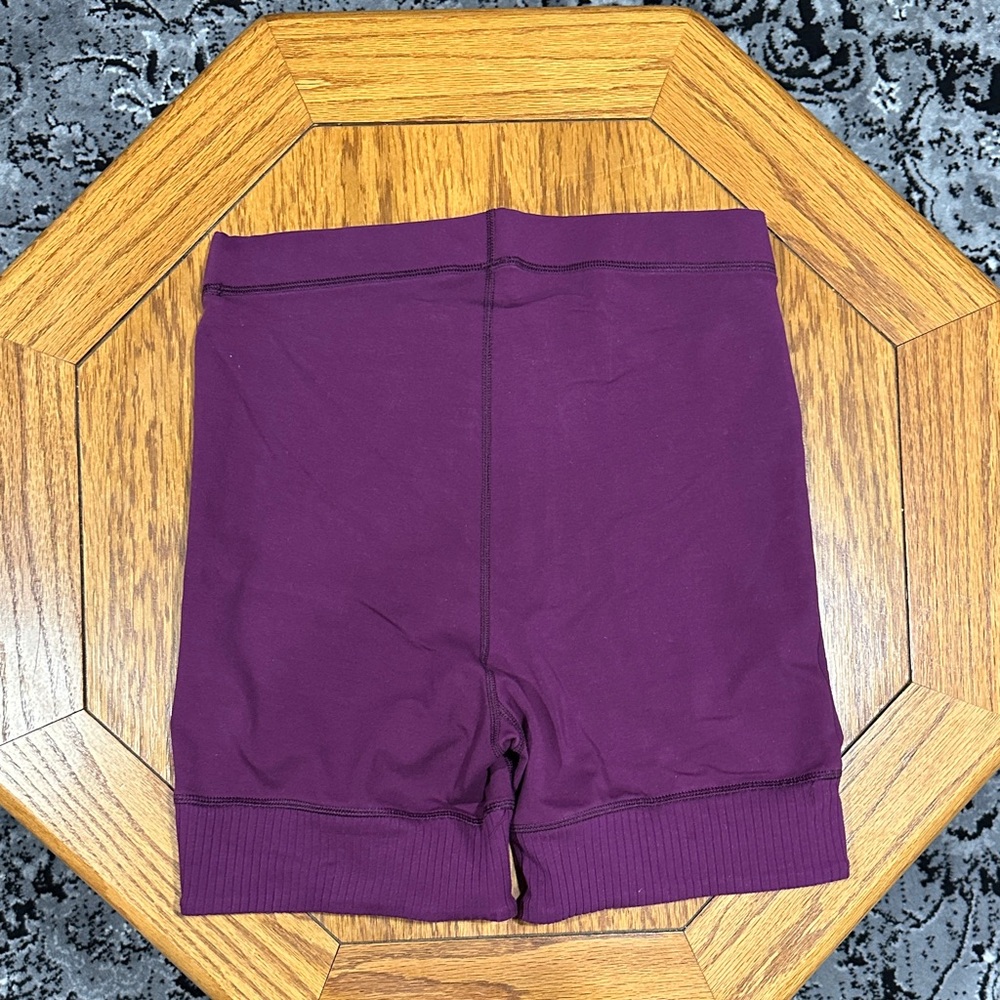 *FP MOVEMENT* Plum High-Rise Biker Athletic Stretch Shorts Size Medium - Picture 5 of 5